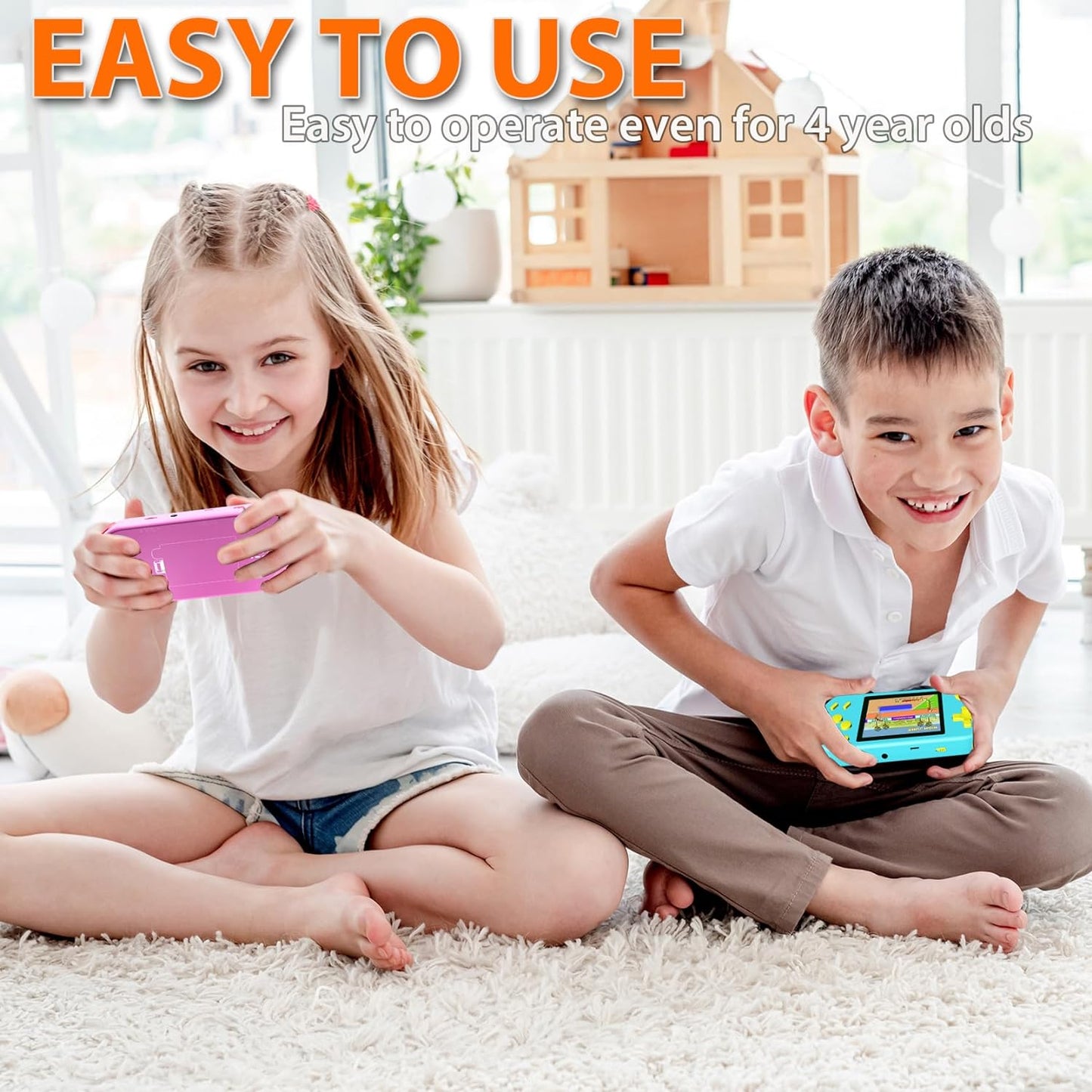 Handheld Games for Kids Aldults with Built in 268 Classic Retro Video Games - Cykapu