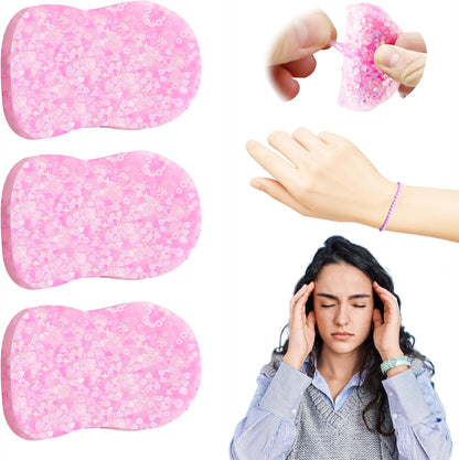 3Pcs Skin Picking Fidget Toys, Picking Pad, Sensory Toys for Skin Picking, Portable Fidget Toy for Children and Adult, Christmas, Party Favors, Prizes for Kids, (6CM/2.93IN)