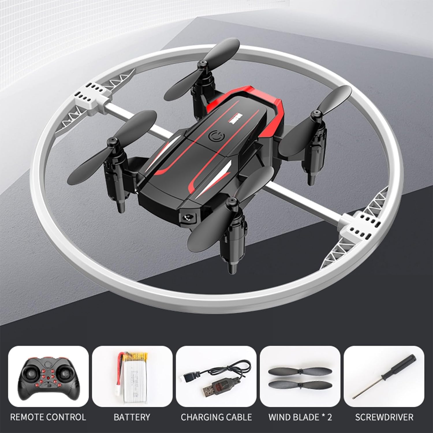 Mini Drones for Kids, Stunt Drone with Dazzling Lights, Small Remote Control Drone with Altitude Control, Rolling and Rotating