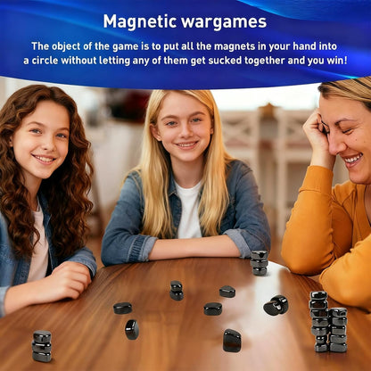 Magnetic Chess Game, Multiplayer Battle Magnet Board Games, 2025 Family Games for Adults, Valentines Day Gifts, Tabletop Magnetic Strategy Game, Portable Magnetic Chess Set with Storage Bag