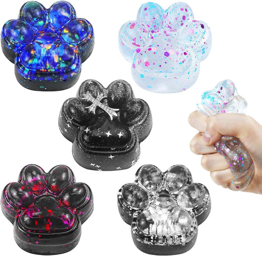 Cat Paw Squishies Fidget Toys Adults, Sticky Cute Squeeze Sensory Toys for Autism and Stress Relief