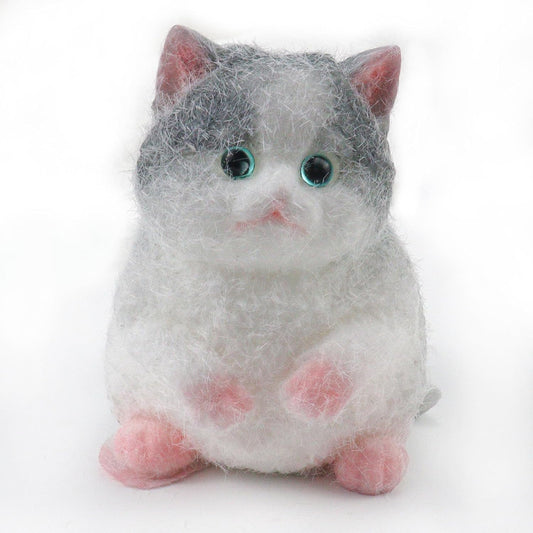 Squishies Fluffy Cat Fidget Toys Adults, Cute Handmade Cat Squeeze Sensory Toys for Kids with Autism