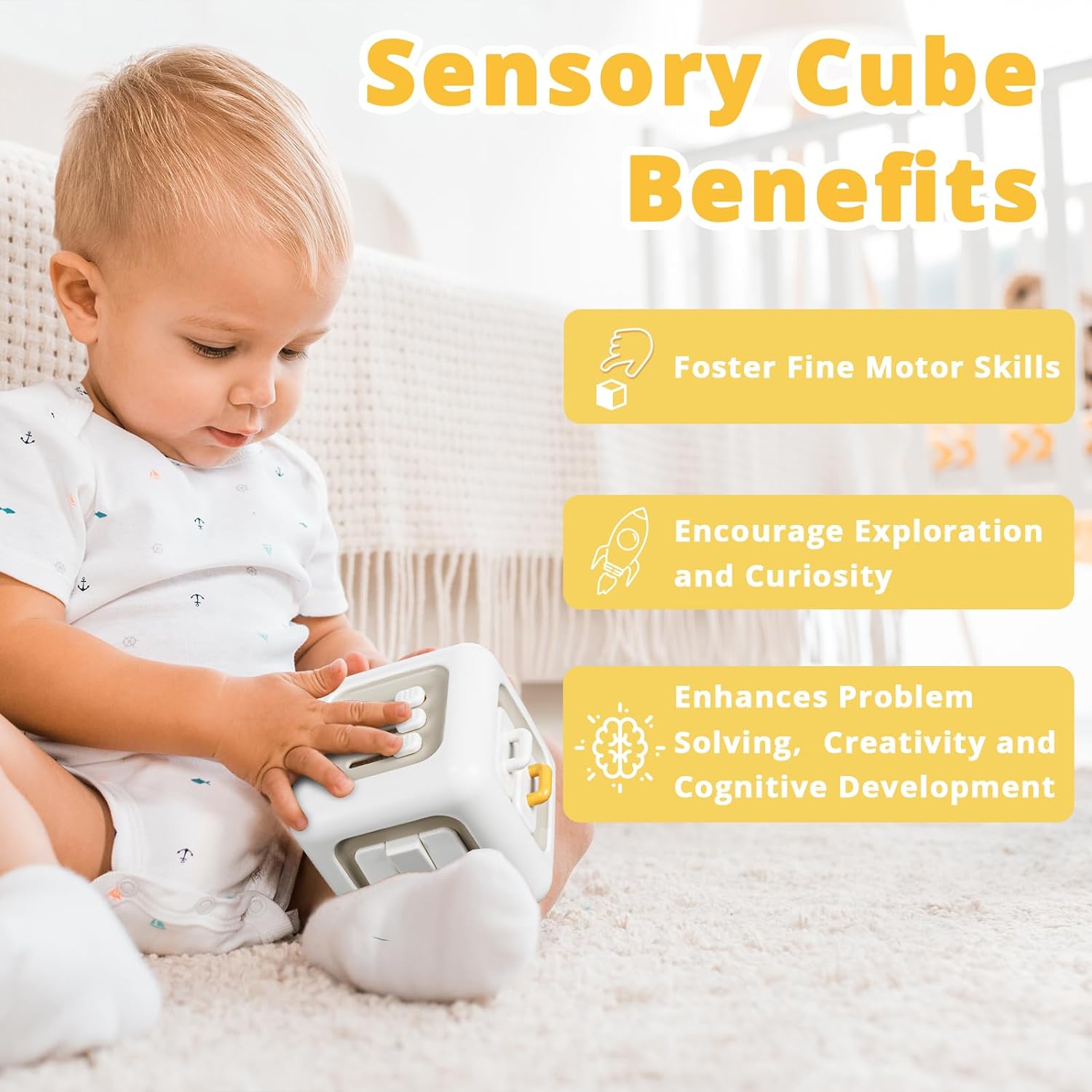 Busy Cube for Toddlers Montessori Toys - Cykapu