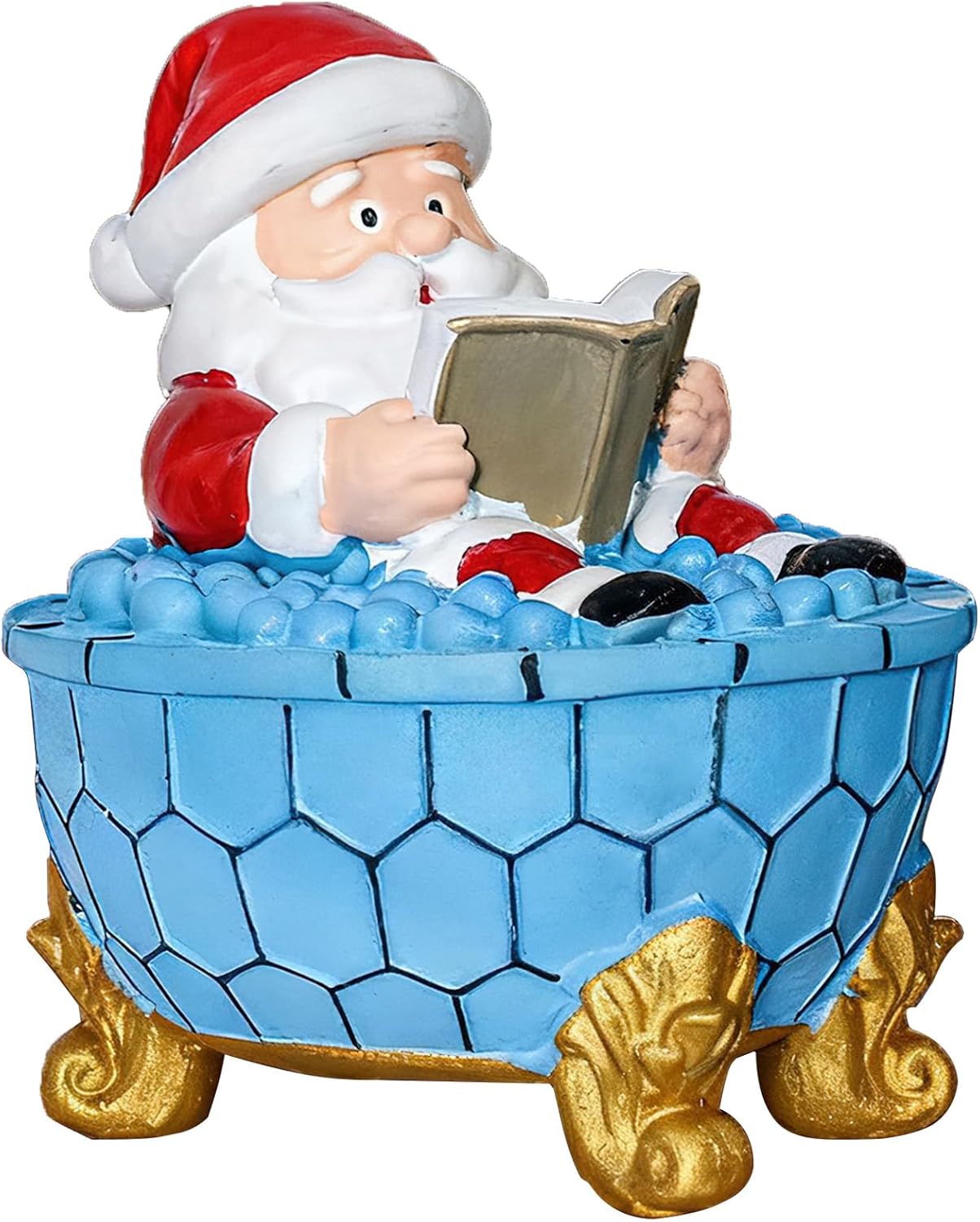 Christmas Santa Claus Bubble Bath Lamp, Creative Halloween Light, Santa Claus Bubble Bath Light, LED Night Light for Bathroom Decor, Christmas-Themed Bathtub Lamp for Halloween Party