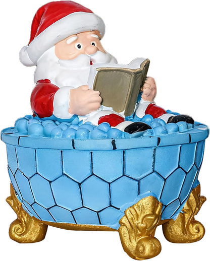 Christmas Santa Claus Bubble Bath Lamp, Creative Halloween Light, Santa Claus Bubble Bath Light, LED Night Light for Bathroom Decor, Christmas-Themed Bathtub Lamp for Halloween Party