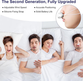 Anti Snoring Device, Adjustable Wind Speed Snoring Solution, Stop Snoring Suitable for Men and Women - Cykapu