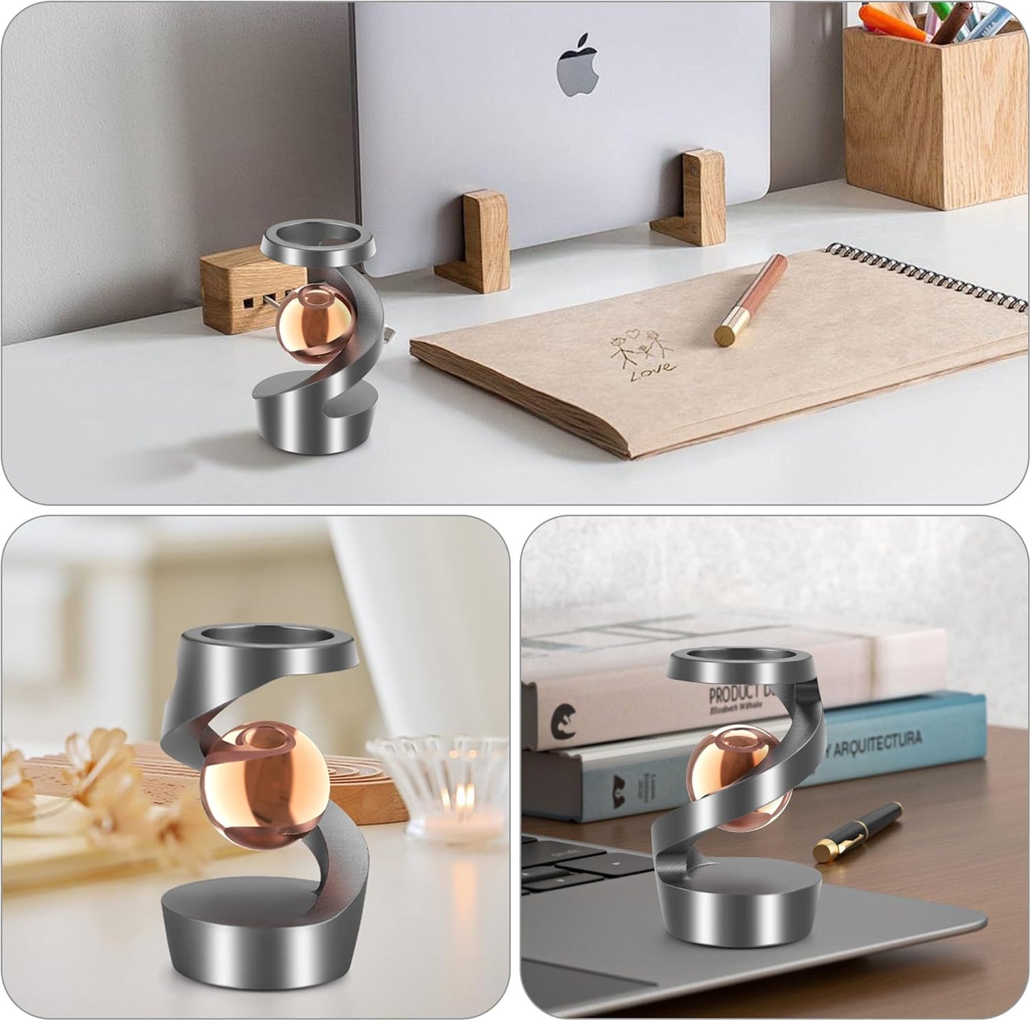 Desk Toys, Spinning Desk Toy, Desk Fidgets for Office for Adults, Metal Fidget Toys for Kids Teens