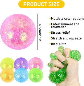 Stress Balls for Adults and Kids, Fidget Toys, Sensory Toys for Autism, ADHD, Soft Squeeze Ball Kids Toys Cykapu