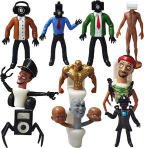 16 Pack Skibidi Toilet Action Figures, Skibidi Toilet Toys Set
