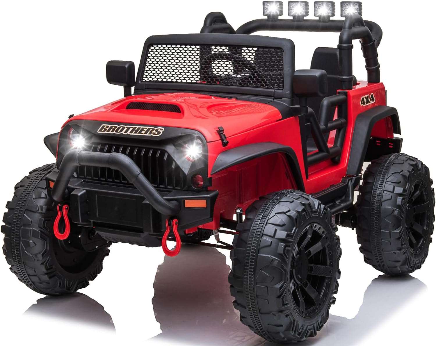 24v Ride on Car with Remote Control, 2 Seater Battery Powered Cars, 4x200w Electric Kids Ride on Truck Spring Suspension - Cykapu