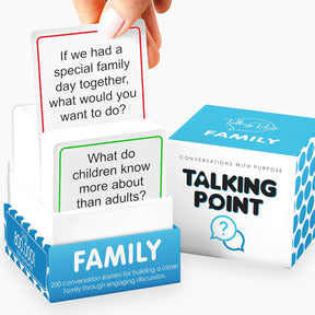 200 Family Conversation Cards - Questions to Get Everyone Talking & Building Relationships Cykapu
