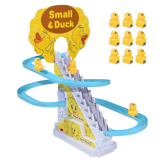 Ducks Climbing Stairs - Battery Version - 9 Ducks - Boxed - Cykapu