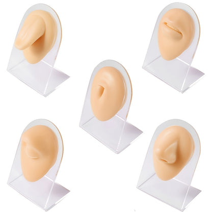 Soft Flexible Silicone Human Body Model Displays Flash Color Ear Mouth Eye Tongue Nose Model Simulation Cykapu