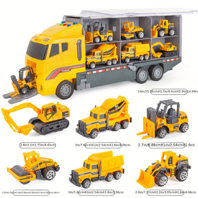 Engineering Die-cast Construction Car Toddler Toys - Perfect Gift For 5-7 Year Old Boys - Cykapu