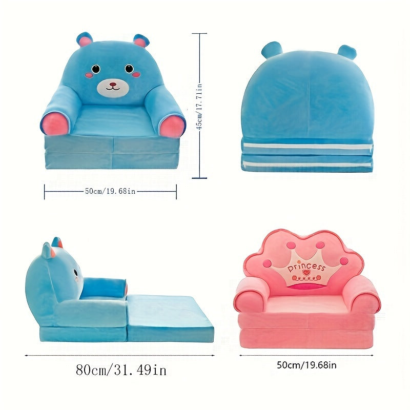 50cm/19.68in Children's Multifunctional Cartoon Folding Small Sofa