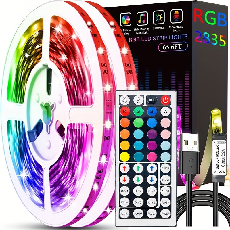 32.8Ft LED Strip Lights: Transform Your Living Room into a Magical Christmas Wonderland Cykapu