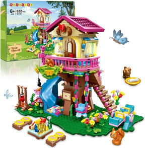 Tree House Building Set with LED Light - 622pcs Treehouse Building Blocks Toys - Cykapu