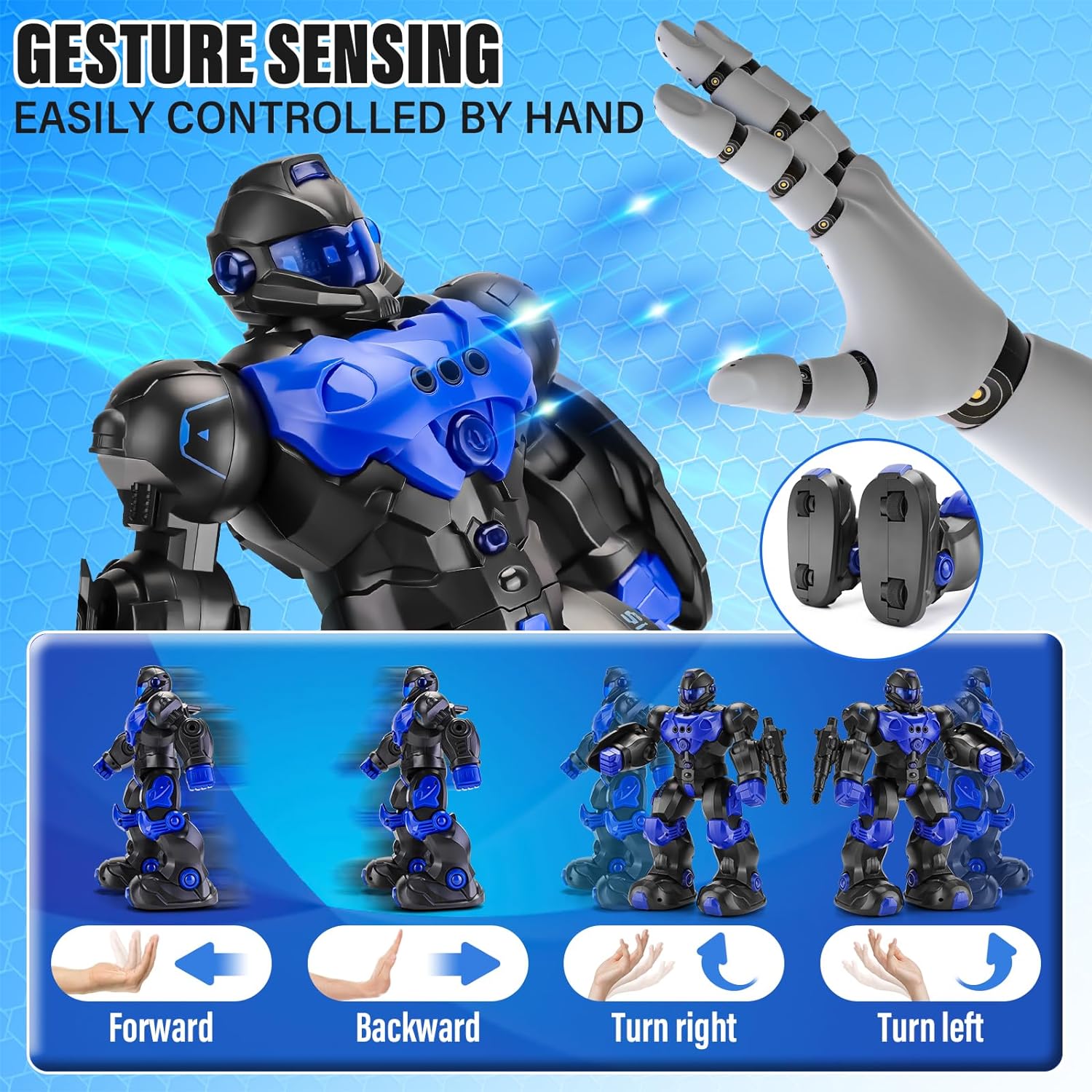 Robot Toys for Kids 6-8: Programmable Remote Control Robots with Intelligent Gesture Sensing