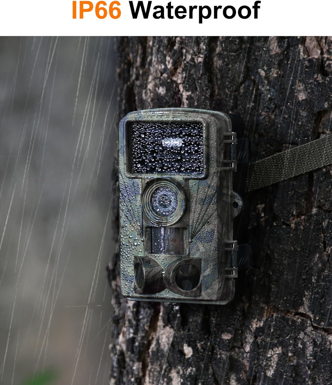 Trail Camera - 4K 48MP Game Camera with Night Vision, 0.05s Trigger Motion Activated Hunting Camera, IP66 Waterproof, 130°Wide-Angle with 46pcs No Glow Infrared Leds for Outdoor Wildlife Monitoring.