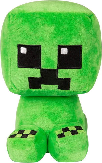 Minecraft Crafter Creeper Plush Stuffed Toy, Green, 8.75" Tall