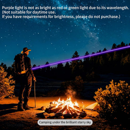 Laser Pointer High Power, Purple Laser Pointer Indicator Light, Long Range Lazer Pointer for Hiking, USB Charge-Purple