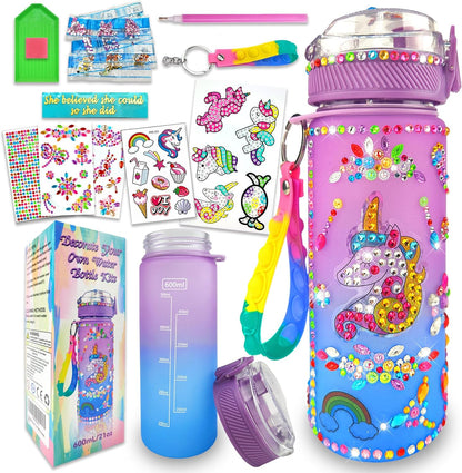 Decorate Your Own Water Bottle Kits,Mermaid Gem Diamond Painting Crafts