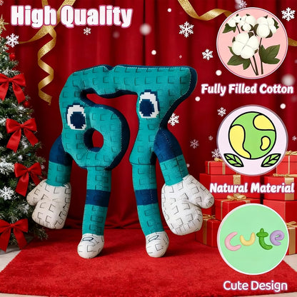 Steal a Brainrot 67 Plush Toys, 9.5 inch Brainrot Six Seven Expressive Doll, Collectible Brain Rot Plush Gift for Fans Kids Adult, Funny Home Office Game Room Décor Plush Toy for Christmas Birthday