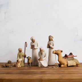 Nativity Accessory Figures with The Three Wisemen Plus Shepherd and Stable Animals 7-Piece Set - Cykapu