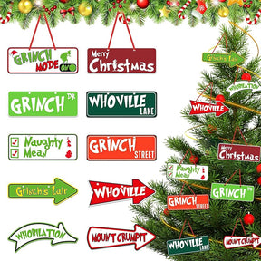Christmas Decorations 2023 Personalized Christmas Ornaments, Merry Christmas Signs Christmas Decor - Cykapu