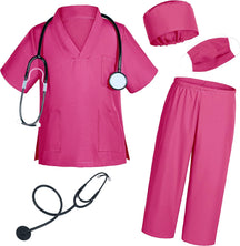 Doctor costume for kids Scrubs pants with accessories set toddler children cosplay 3-11 Years