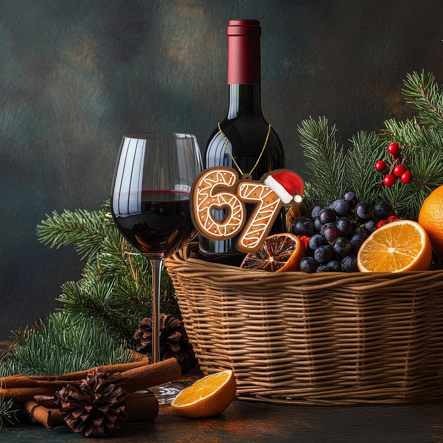 67 Meme Funny Christmas Ornaments 2025, 6 7 Ornament, Gingerbread Ornaments for Christmas Tree, Funny Ornament for Exchange, Stocking Stuffers, Gag Gifts, 67 Gifts for Kids, Teens, Teen Girls, Boys