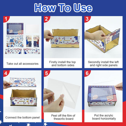 10000 Savings Challenge Box, Money Saving Box, Piggy Bank for Adults Kids, Wooden Cash Box