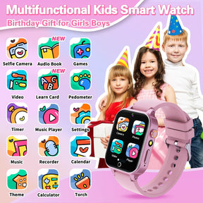 HD TouchScreen Kids Watch with 26 Games Video Camera Music Pedometer Audiostory Learn Card Educational Toys