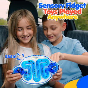 Fidget Autism Sensory Toys for Kids: Squishy Toys Sensory Tube Filled Goo, Glitter, Calming ADHD Tools - Cykapu