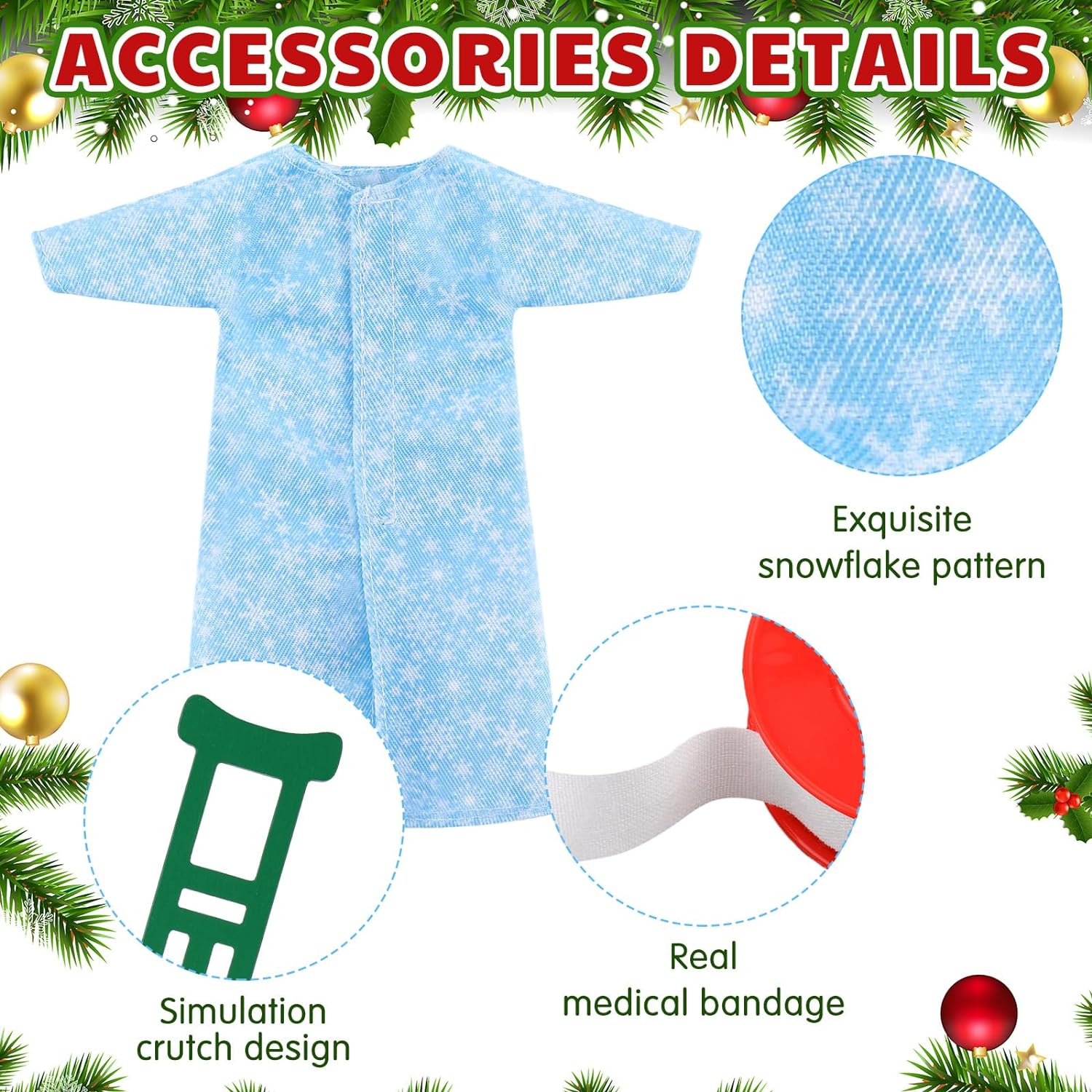 Christmas Elf Accessories Set Hot Air Balloon Scooter Baker Care Clothes Costume Outfits - Cykapu