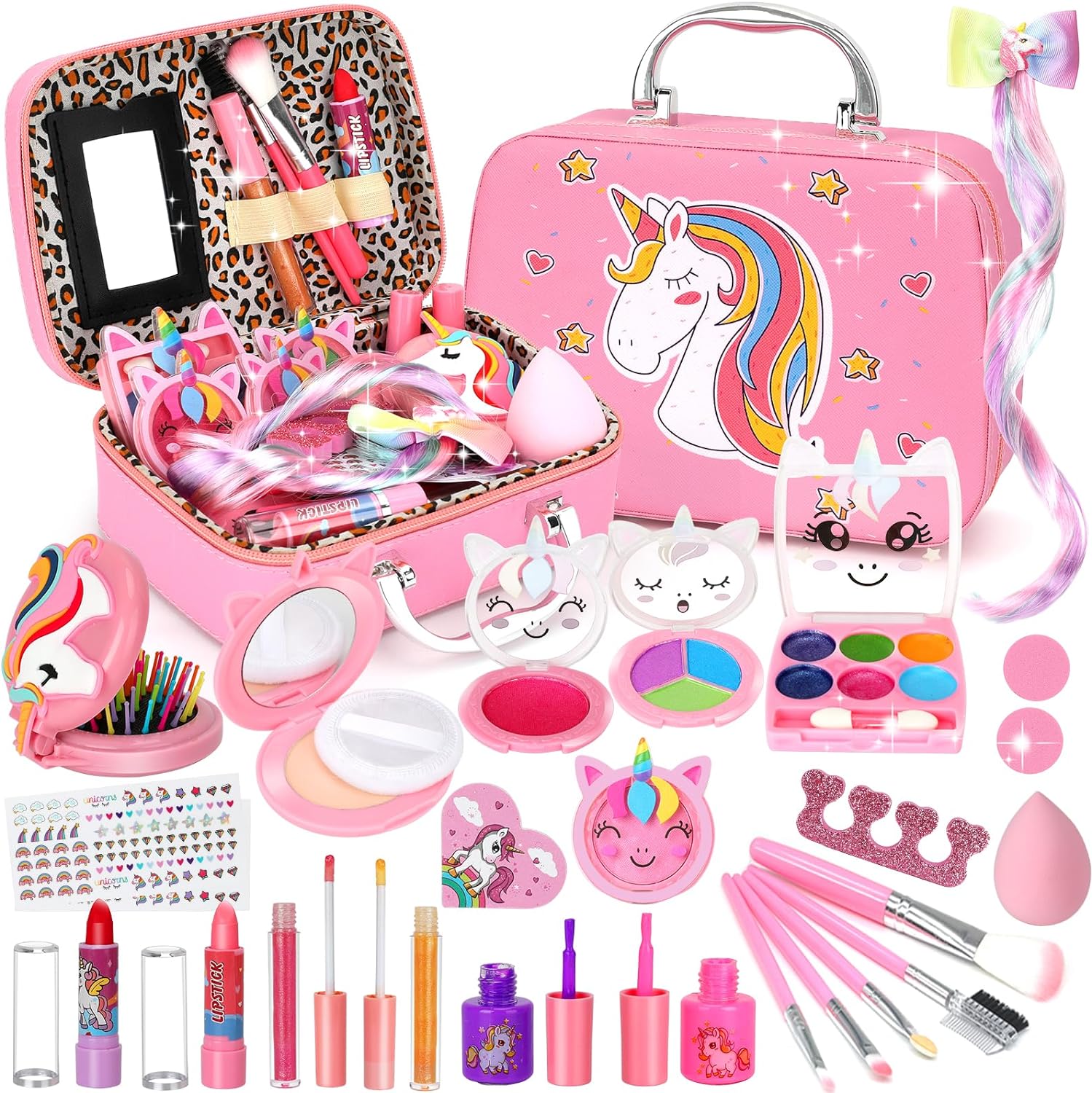 Kids Makeup Kit for Girl, Washable Kids Makeup Kit Girls Toys - Cykapu