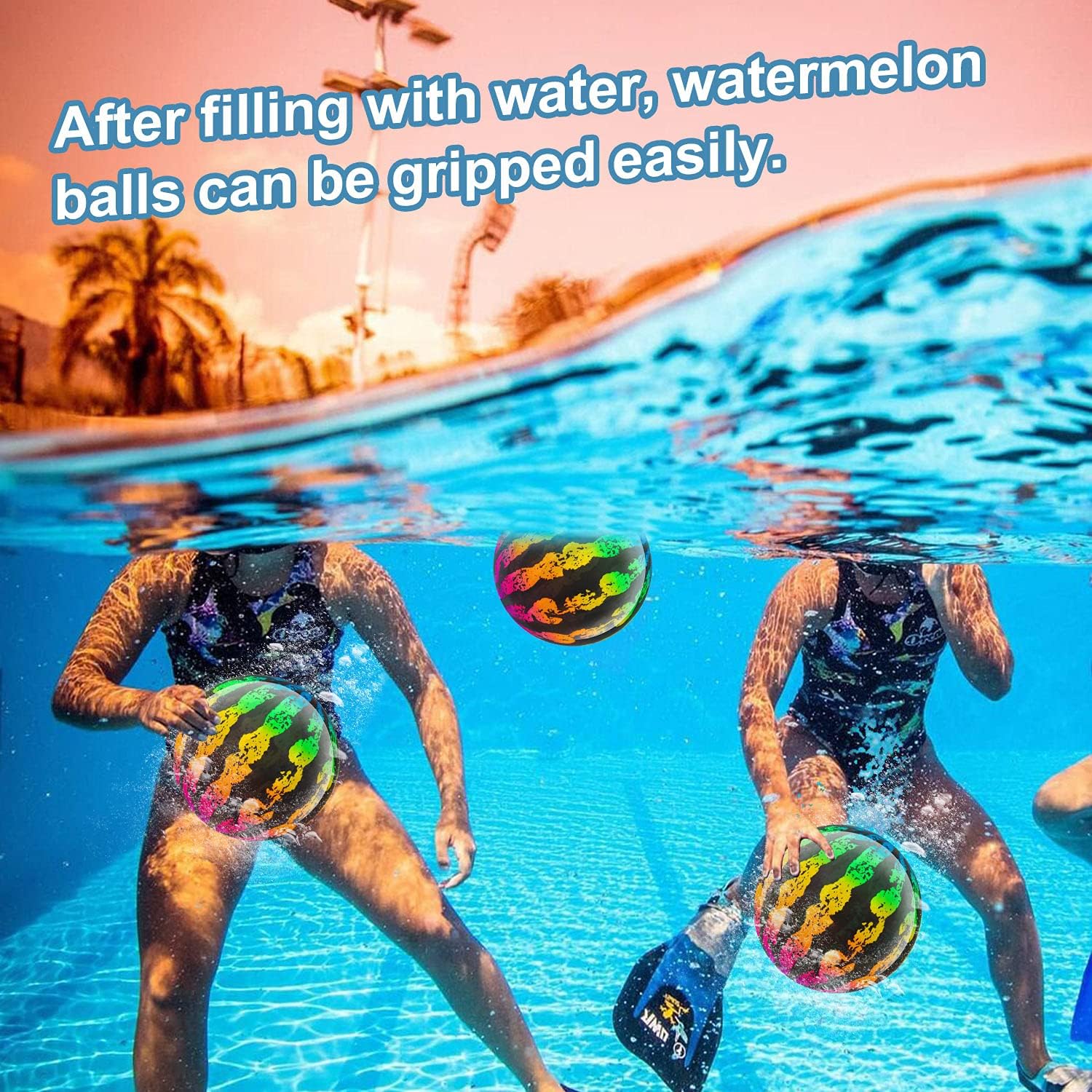 Swimming Pool Diving Ball, Teen Swimming Pool Game Ball for Under Water Passing Dribbling Cykapu