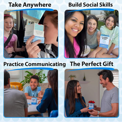 200 Family Conversation Cards - Questions to Get Everyone Talking & Building Relationships Cykapu