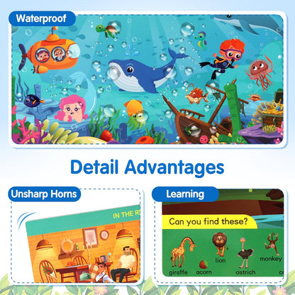 Search and Find Cards for Kids 3 to 6, Preschool Learning Educational Game Toy - Cykapu