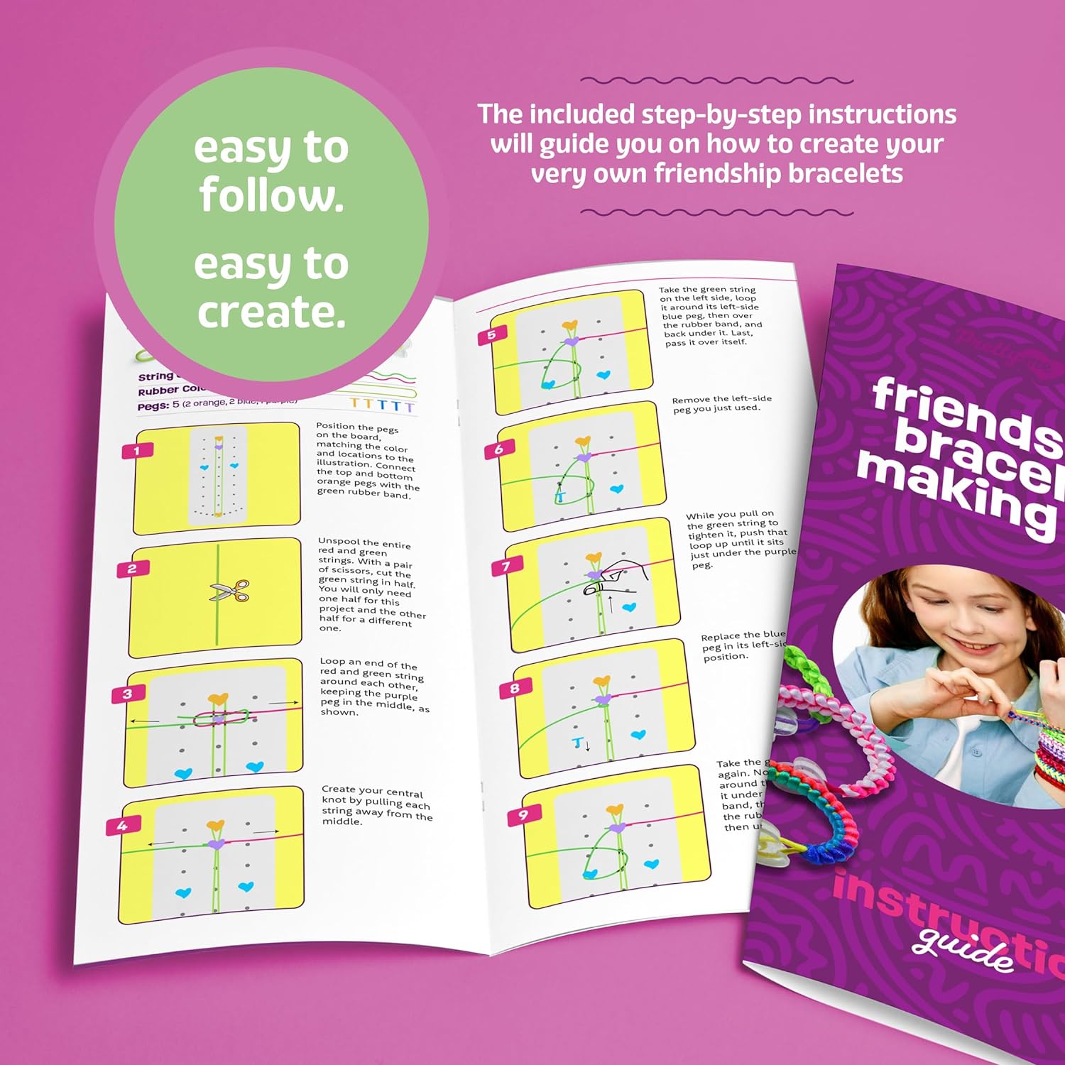 Friendship Bracelet Making Kit - String Bracelets Maker Craft Cykapu