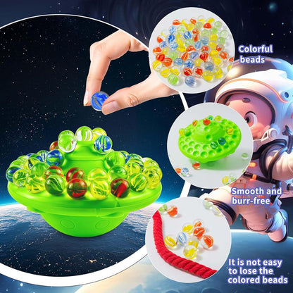 Marble Balance Board Game with 60 Glass Marbles & Storage Base - Fun Family Board Game for Kids & Adults, Party Game for 1-4 Players | Educational STEM Toy & Birthday for Kids Ages 8-12