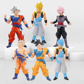 6Pcs DBZ Goku Action Figures,Anime Statues,Statues Collection Decorative Toys,PVC Material - Cykapu