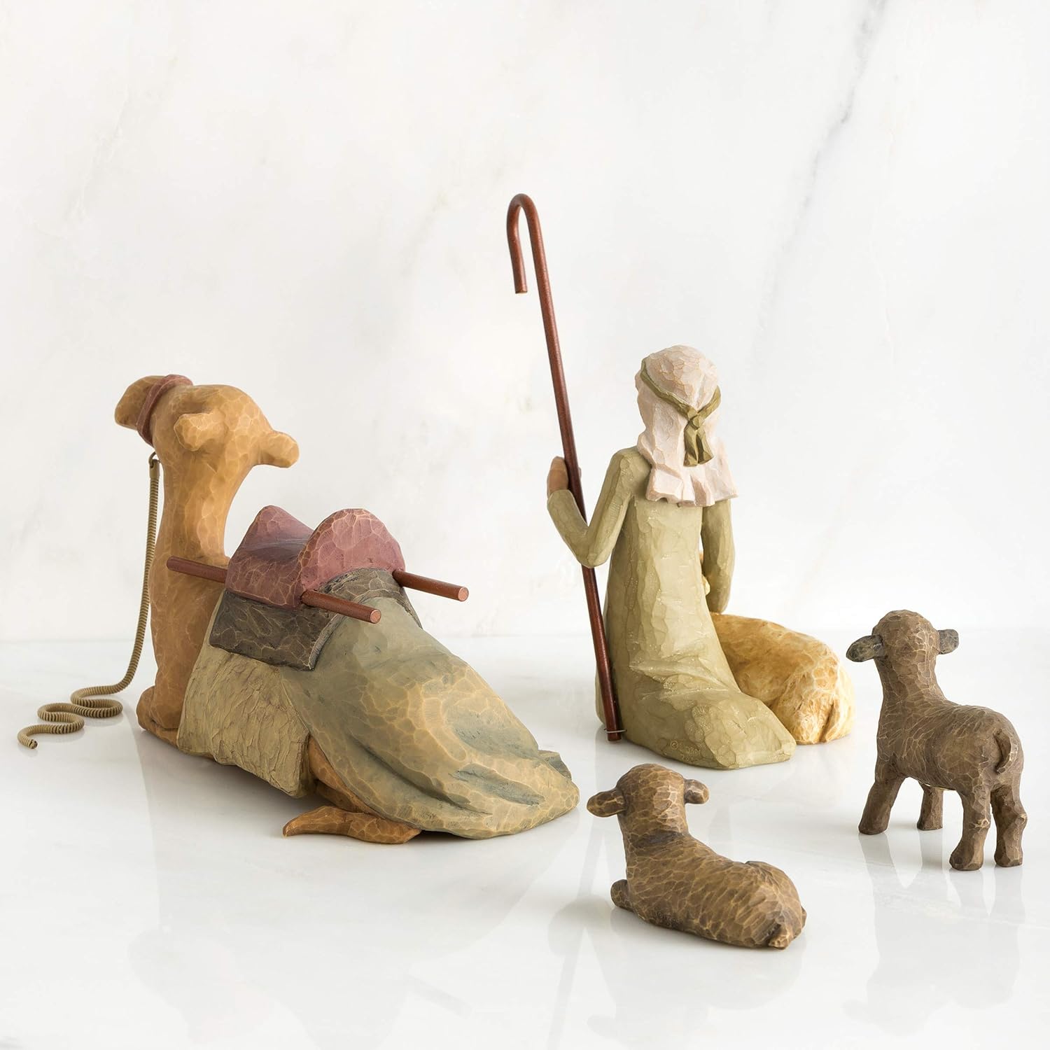 Shepherd and Stable Animals,Resin Crafts, Surrounding New Life with Love and Warmth - Cykapu