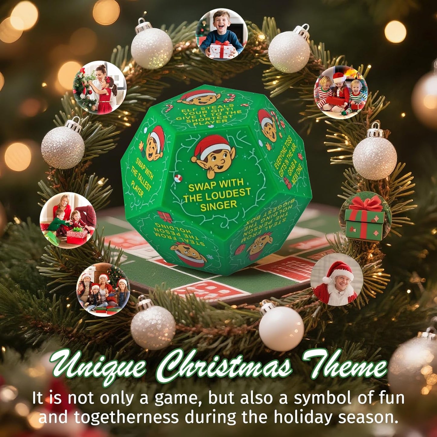 Hilarious Exchange Party Game Dice, Exchange Gifts Family Game, Christmas Stocking Stuffers Gift Exchange Dice Games for Teens Adults, Gift Exchange Dice for Family Friends Holiday Party Supplies