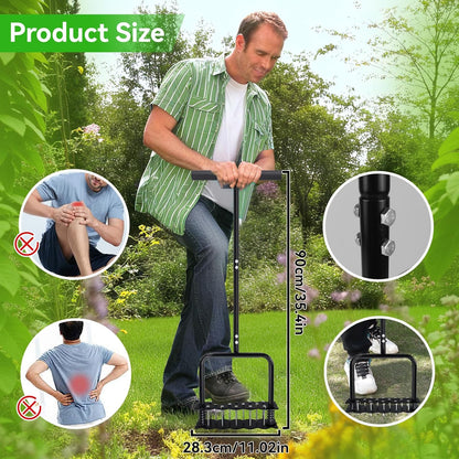 Hand Aerator Lawn Tool, Lawn Aerator Tool for Manual Weeding, Pre-Assembled Lawn Aerator Tool