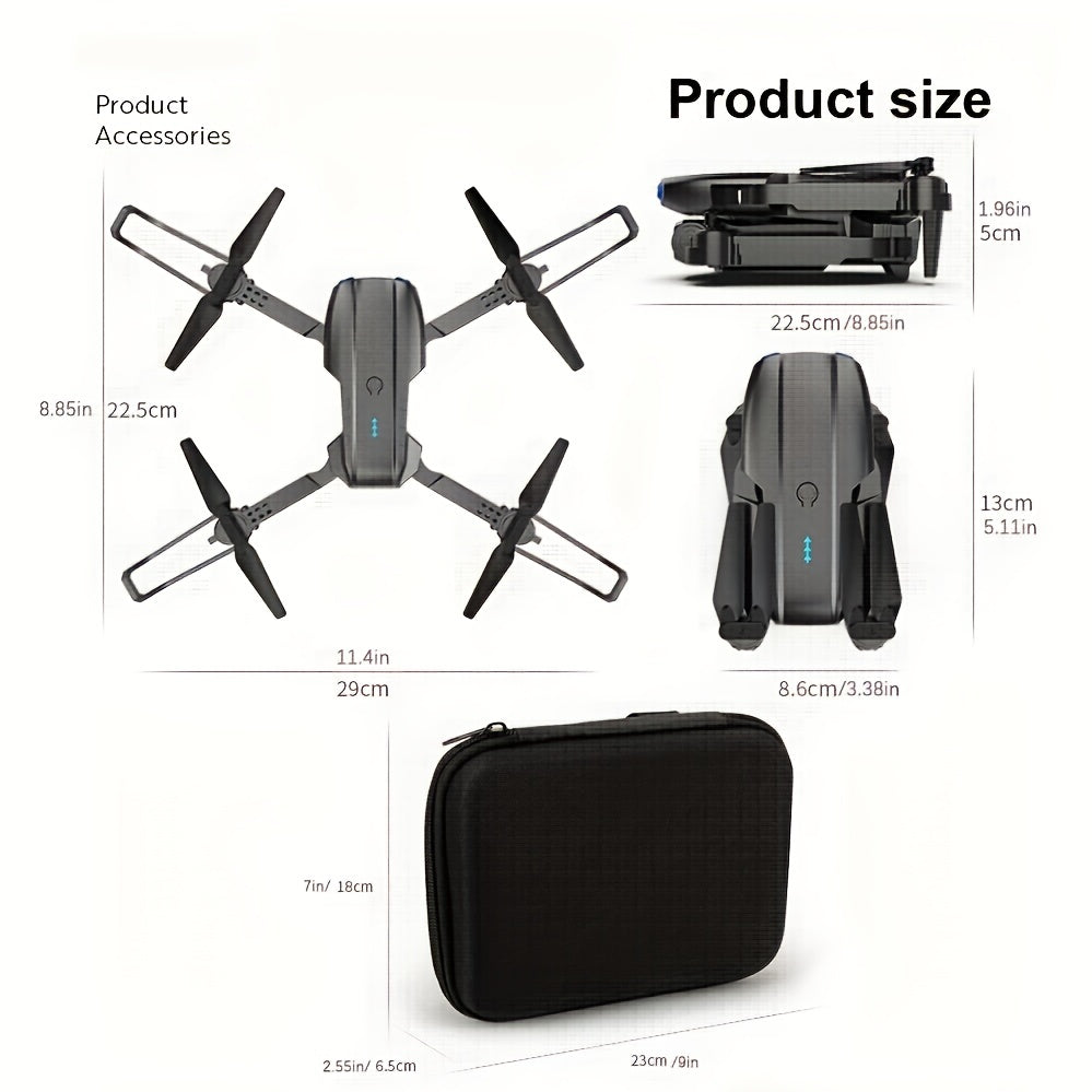 E99 Drone With Camera, Foldable RC Quadcopter Drone,Remote Control Drone Toys - Cykapu