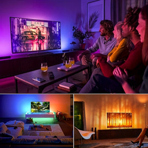 65.6Ft/32.8Ft LED Strip Lights: Transform Your Living Room into a Magical Christmas Wonderland!