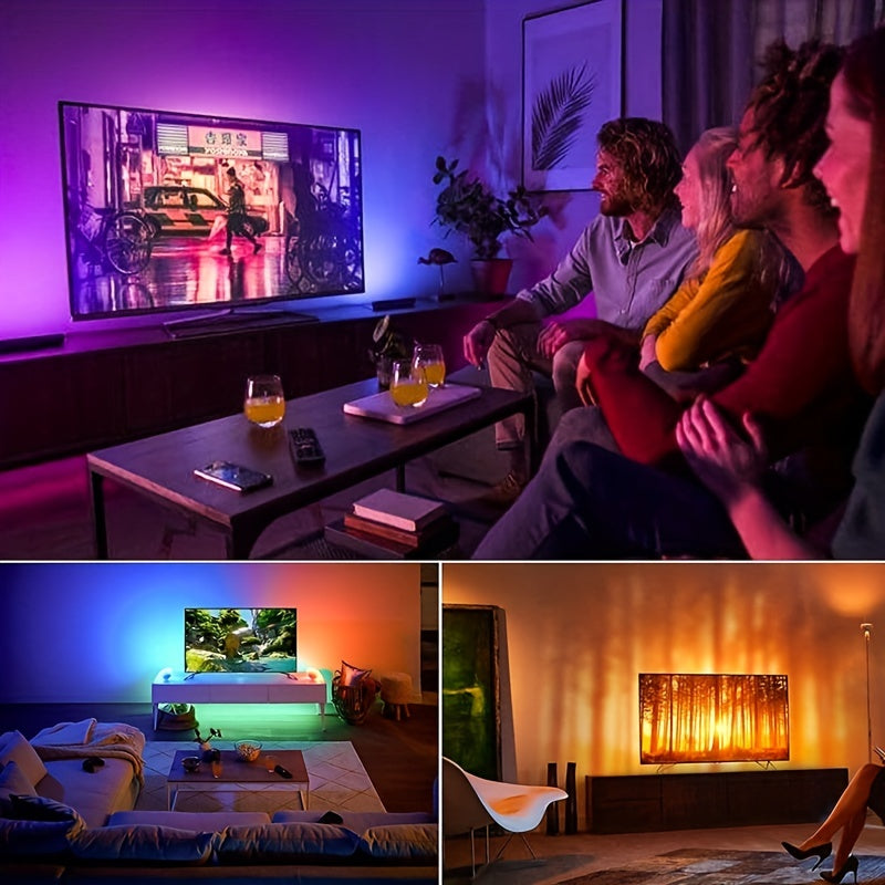 32.8Ft LED Strip Lights: Transform Your Living Room into a Magical Christmas Wonderland Cykapu