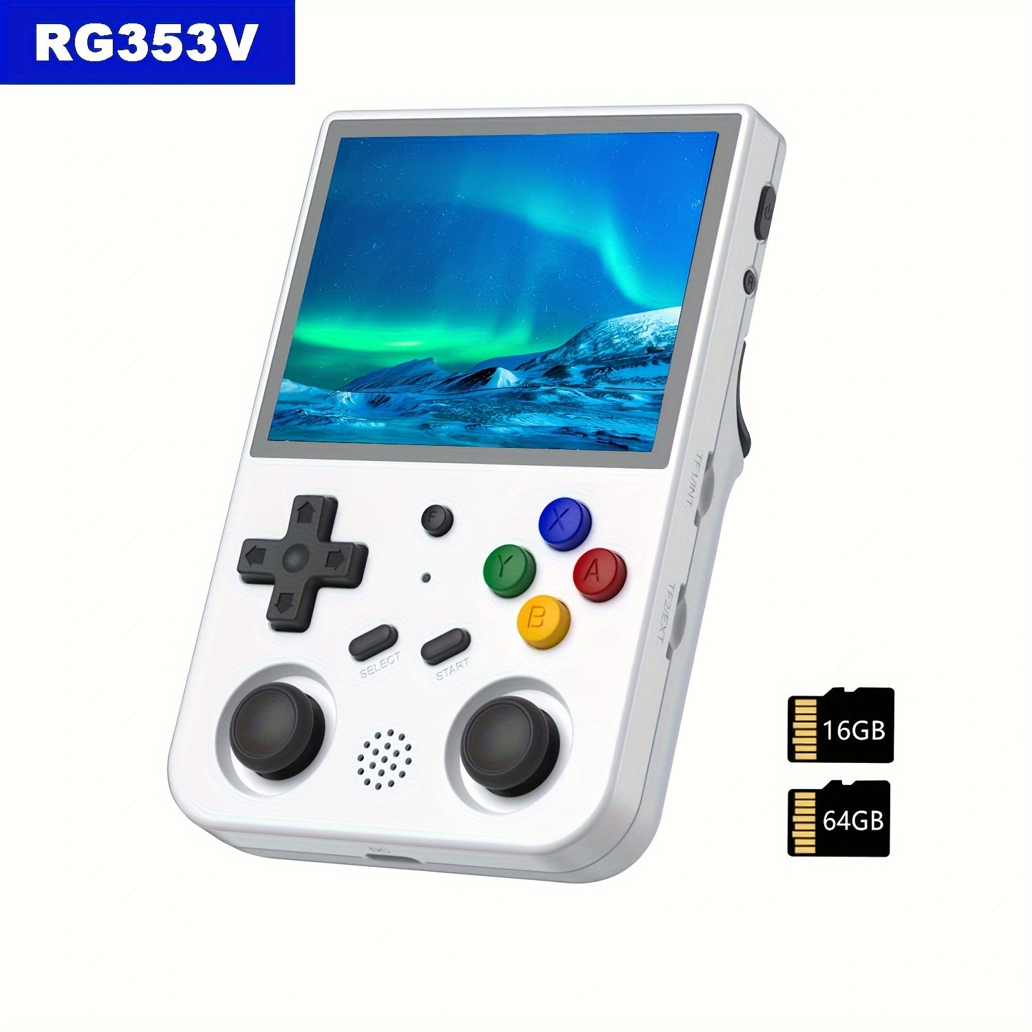 RG353V Portable Retro Handheld Game Console Dual Operating System, 64G TF Card, 5Gwifi, , HDMI, 3.5-inch IPS Screen