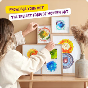 Paint Spin Art Machine Kit for Kids - Arts and Crafts for Boys & Girls Ages 4-8 - Art Craft Set Gifts for 6-9+ Year Old Boy - Cykapu